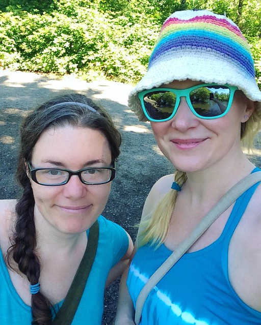 Me and my Broad at Marymoor Park today. 🌈