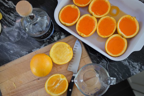 Orange slice jello shots