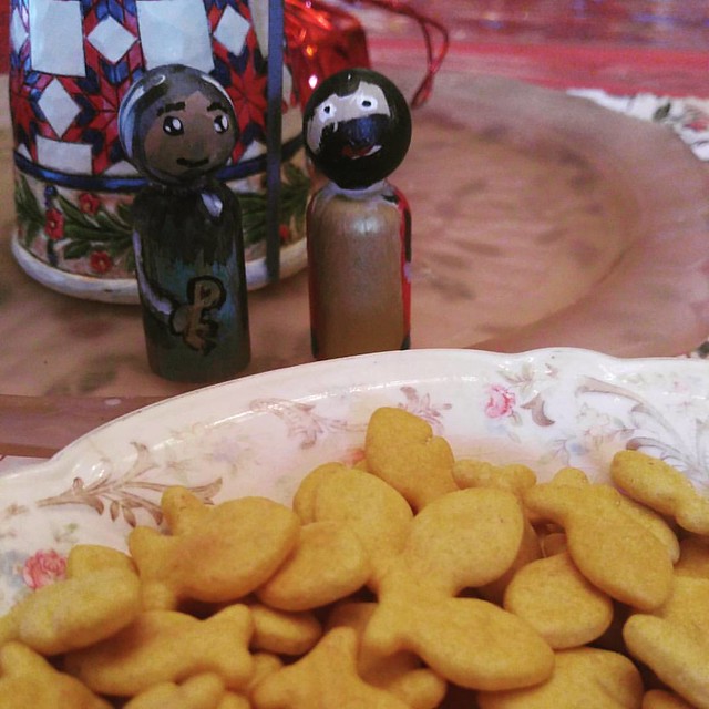 The feast of st. Peter and Paul...celebrated with gold fish crackers.