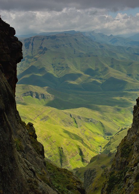 Por el norte de SUDÁFRICA. Montañas, playas, fauna y sus gentes - Blogs de Sudáfrica - Drakensberg: Royal Natal NP. Bajo una nevada africana en el Sentinel Trail (5)