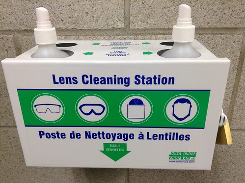 TTC Leslie Barns lens cleaning station