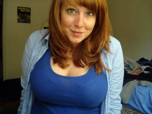 boobs Redhead with