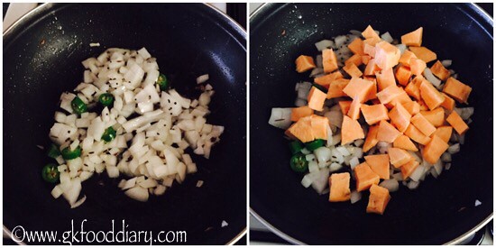 Sweet Potato Poha Recipe for Babies, Toddlers and Kids - step 2