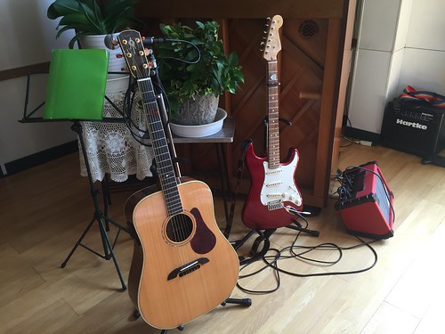 ACOUSTIC AND ELECTRIC GUITAR