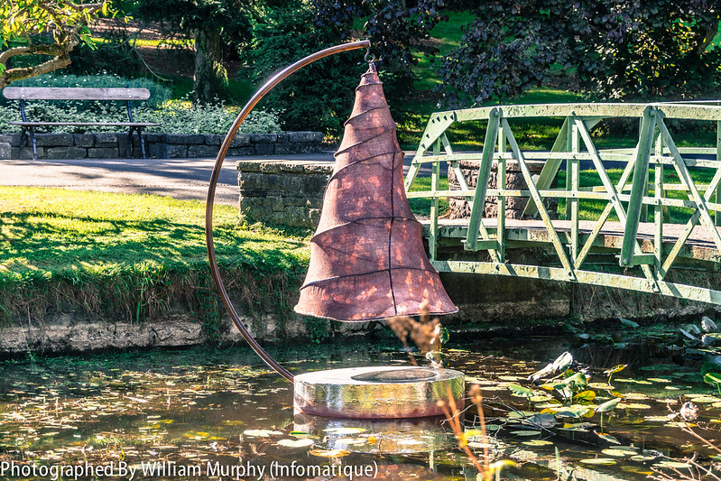 Sculpture In Context 2013 In The Botanic Gardens - Spiral Pond By Anne McGill