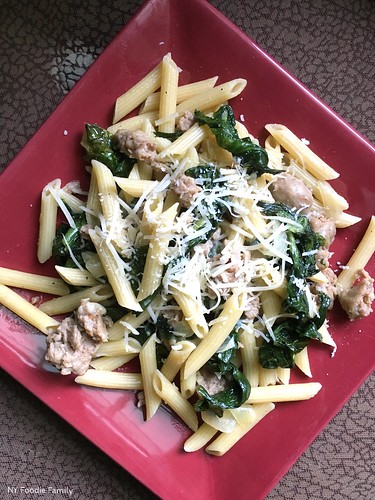 Penne with Sausage and Escarole