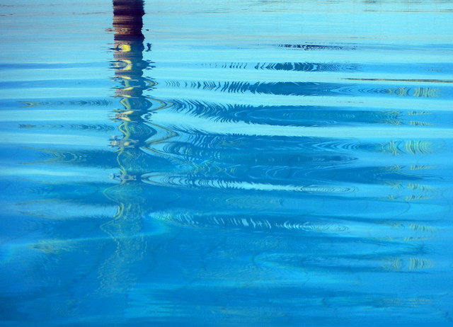 Palm Reflection in a Turquoise Pool (Bagan)
