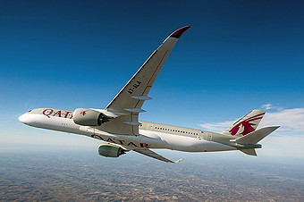 Qatar Airways A350-900 en vuelo (Qatar Airways)