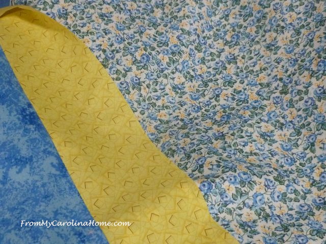 Blue Yellow Charity Quilt ~ From My Carolina Home
