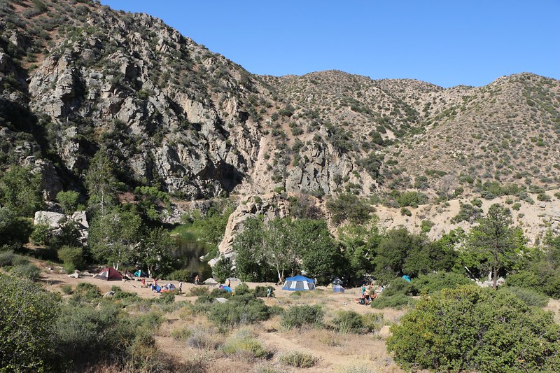 Memorial Day weekend campers at Deep Creek Hot Springs