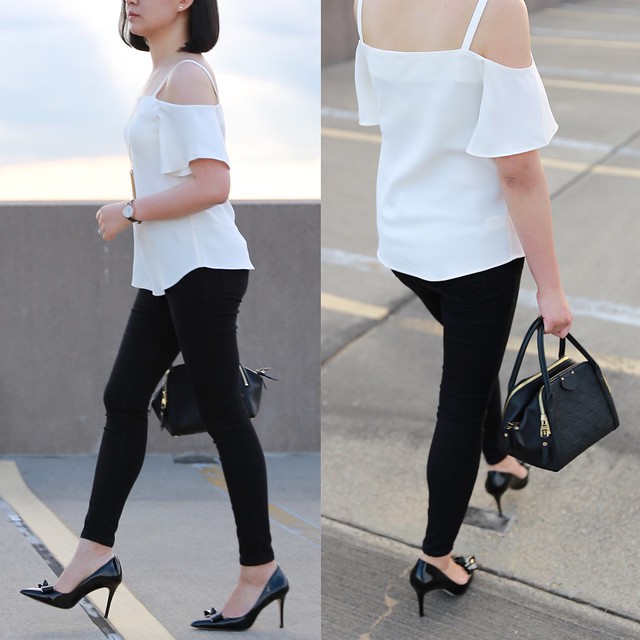  Ann Taylor Strappy Off The Shoulder Top