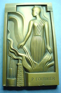 Port-Jérôme Refinery medal by Gustave Miklos obverse