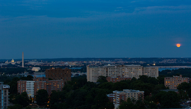 Strawberry Moon Over D.C.