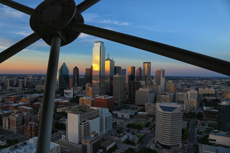 Dallas skyline from Reunion Tower
