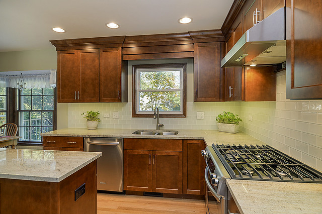 stained-kitchen-cabinets-tile-backsplash-remodel-remodelin\u2026 | Flickr
