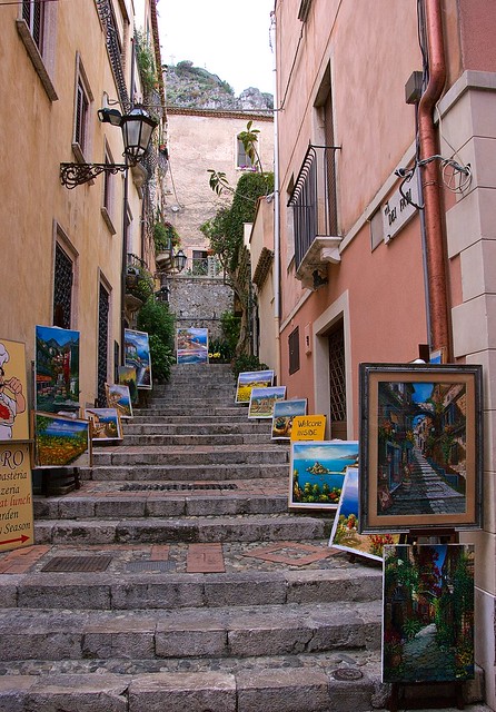 The "painted" stairs