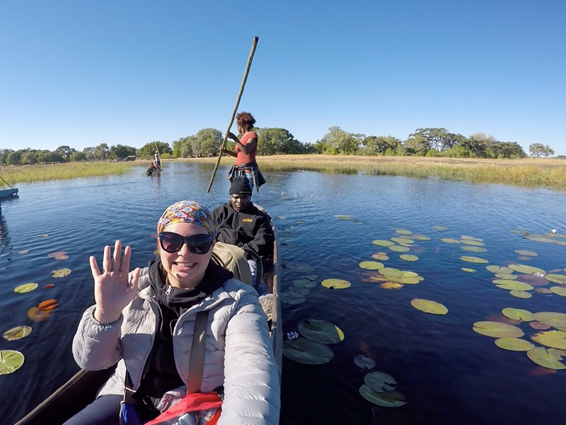 Mokoro ride in the Okavango Delta