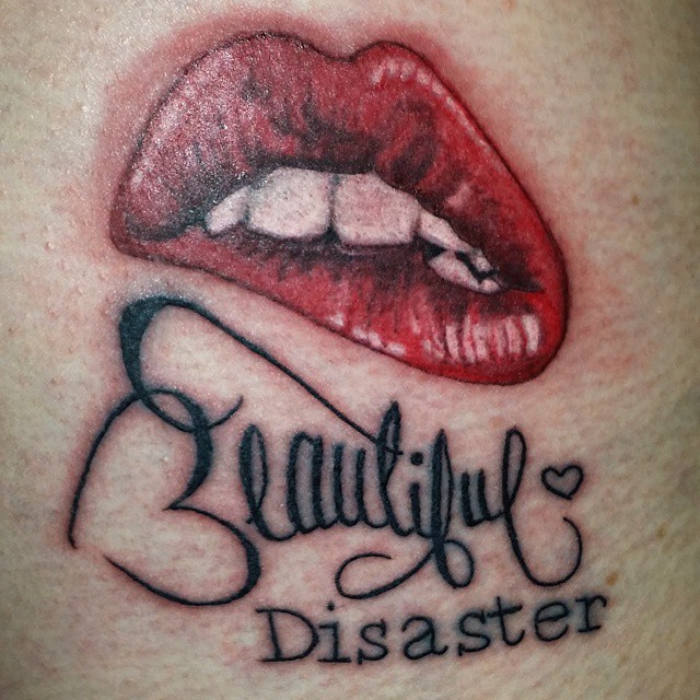 Beautifuldisaster Lips By Deonya At Bodytags Tattoo W Flickr.