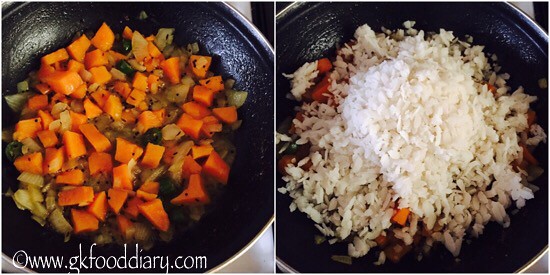 Sweet Potato Poha Recipe for Babies, Toddlers and Kids - step 3