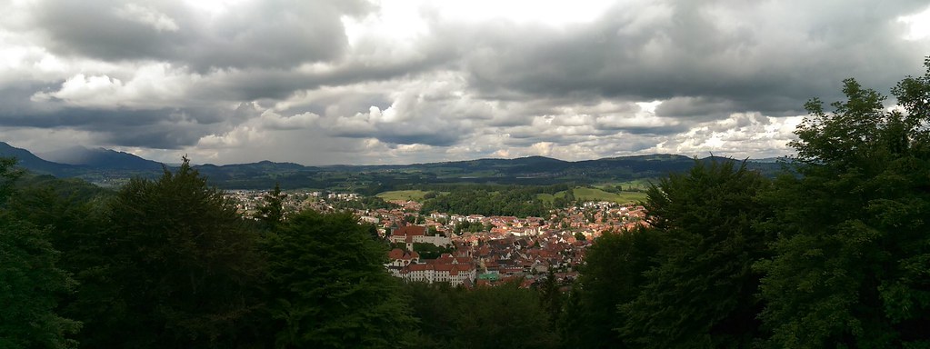 Panoramablick Füssen vom Kalvarienberg