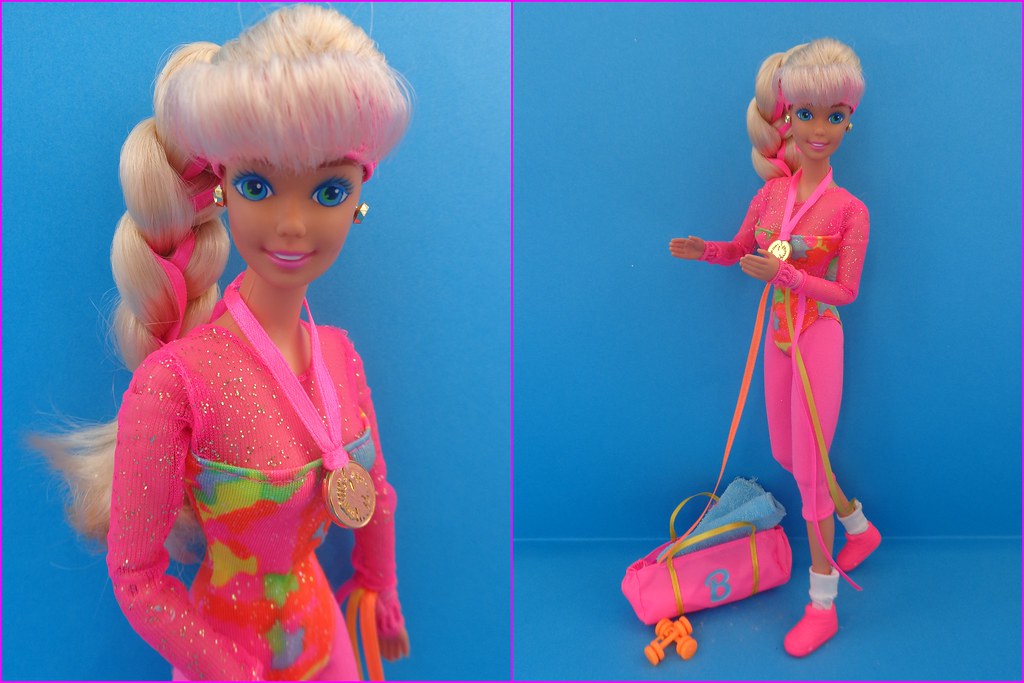 Image result for gymnast barbie 1993.