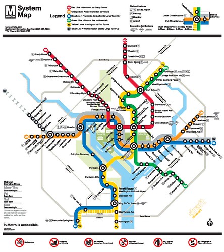 WMATA map with the Silver Line
