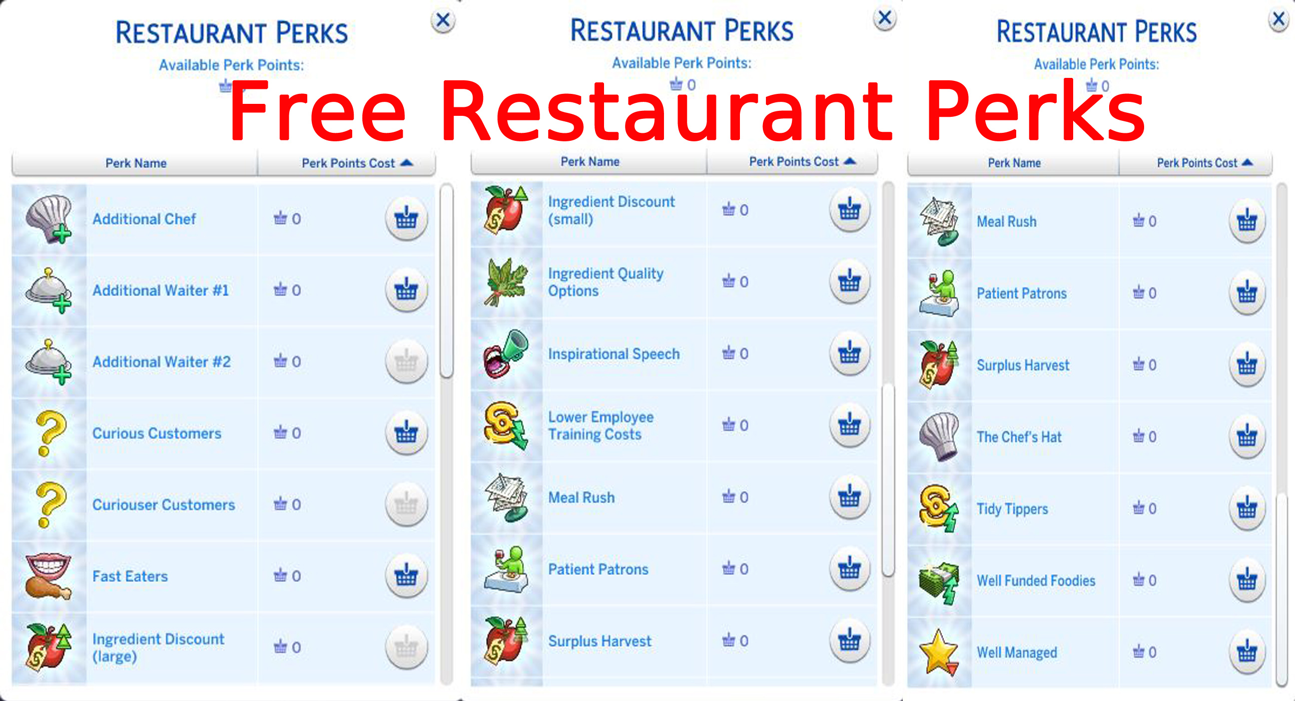 Free Restaurant Perks pic