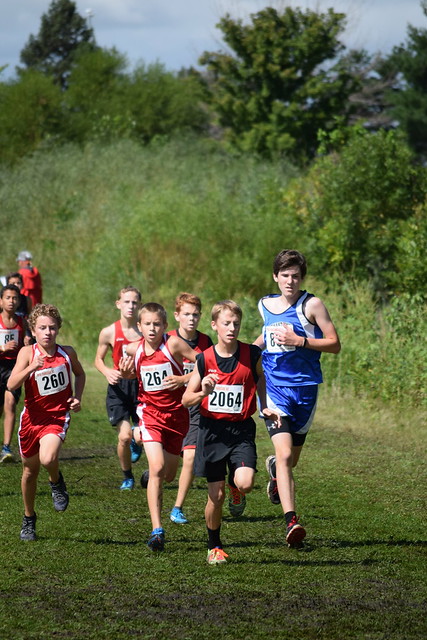 Danny Harker, Jackson Edwards, and Jack Brucher at the Parkside Invite