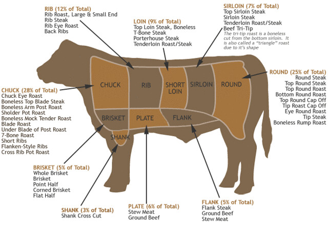 primal cuts of beef chart | Flickr - Photo Sharing!