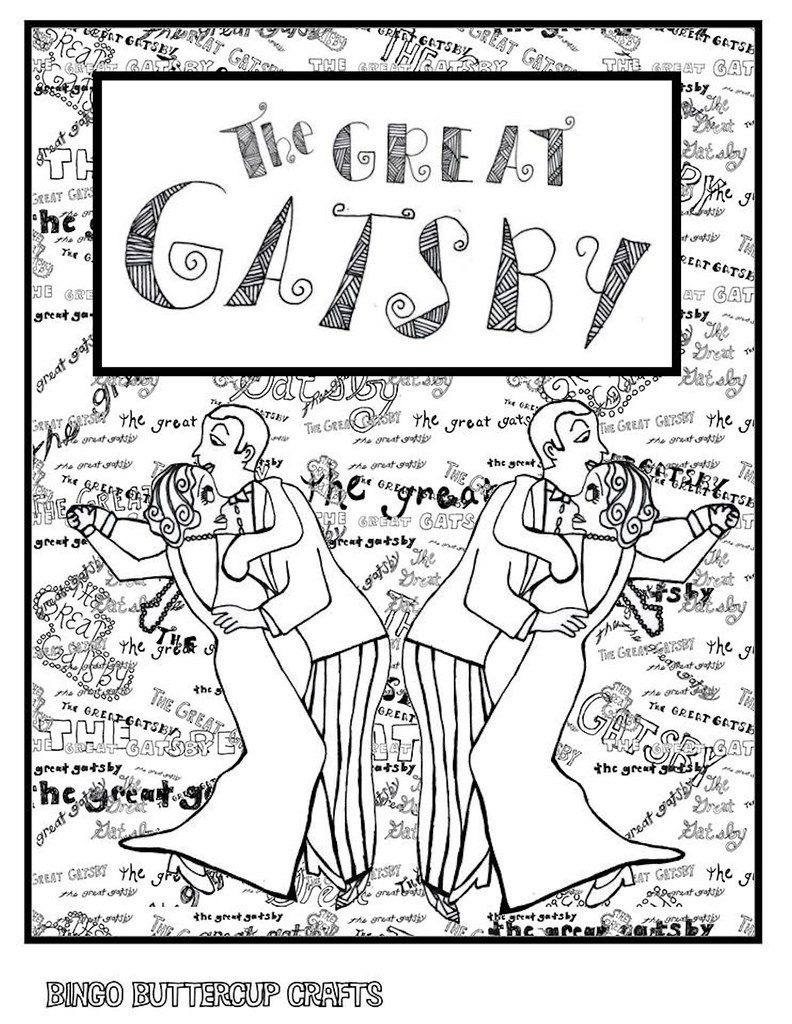 Great Gatsby 1920S Coloring Pages : 1920s Art Deco Restroom Sign