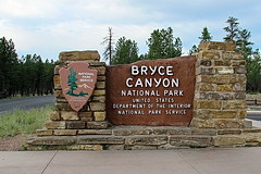 Bryce Canyon National Park Entrance Sign