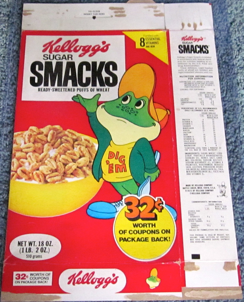 1970's sugar smacks cereal box | dig em | turnsmilkchocolatety | Flickr