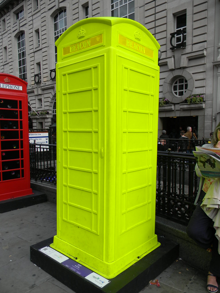 Beacon - Luminous Yellow Phone Box | jambox998 | Flickr