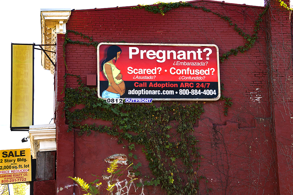 Pregnant billboard on 9-12-16--Camden