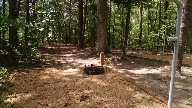 Primitive paddle-in tent only campground at Leesylvania State Park, Virginia