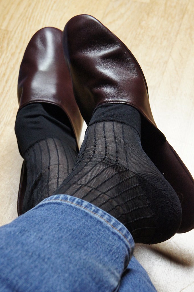 Church's Air Travel slippers & Gold Toe TNT sheer socks | Flickr