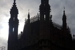 Backlit Westminster Palace