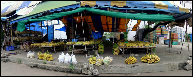 'The Banana market...'... Kalasin,  Thailand