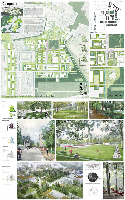 Campus Berlin-Buch, urban planning competition, 3rd prize with SMAQ