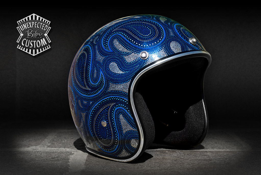 Custom open face helmet 