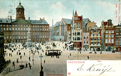 Amsterdam - Dam Square (1905 Postcard)
