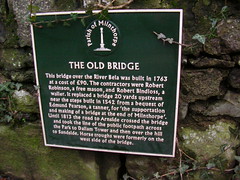 Dallam Tower Old Bridge Plaque