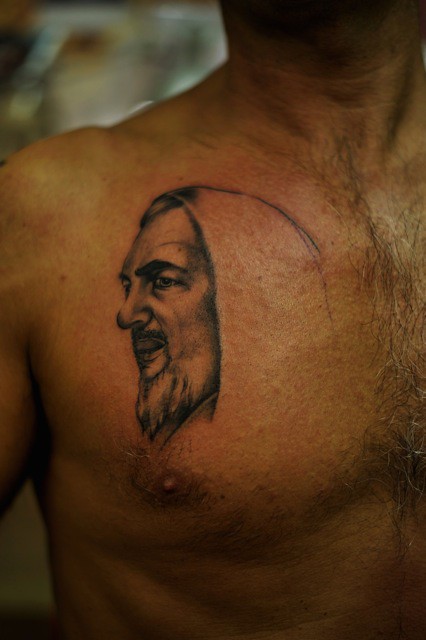 Padre Pio Tattoo | Work in progress | Tony Fontana | Flickr