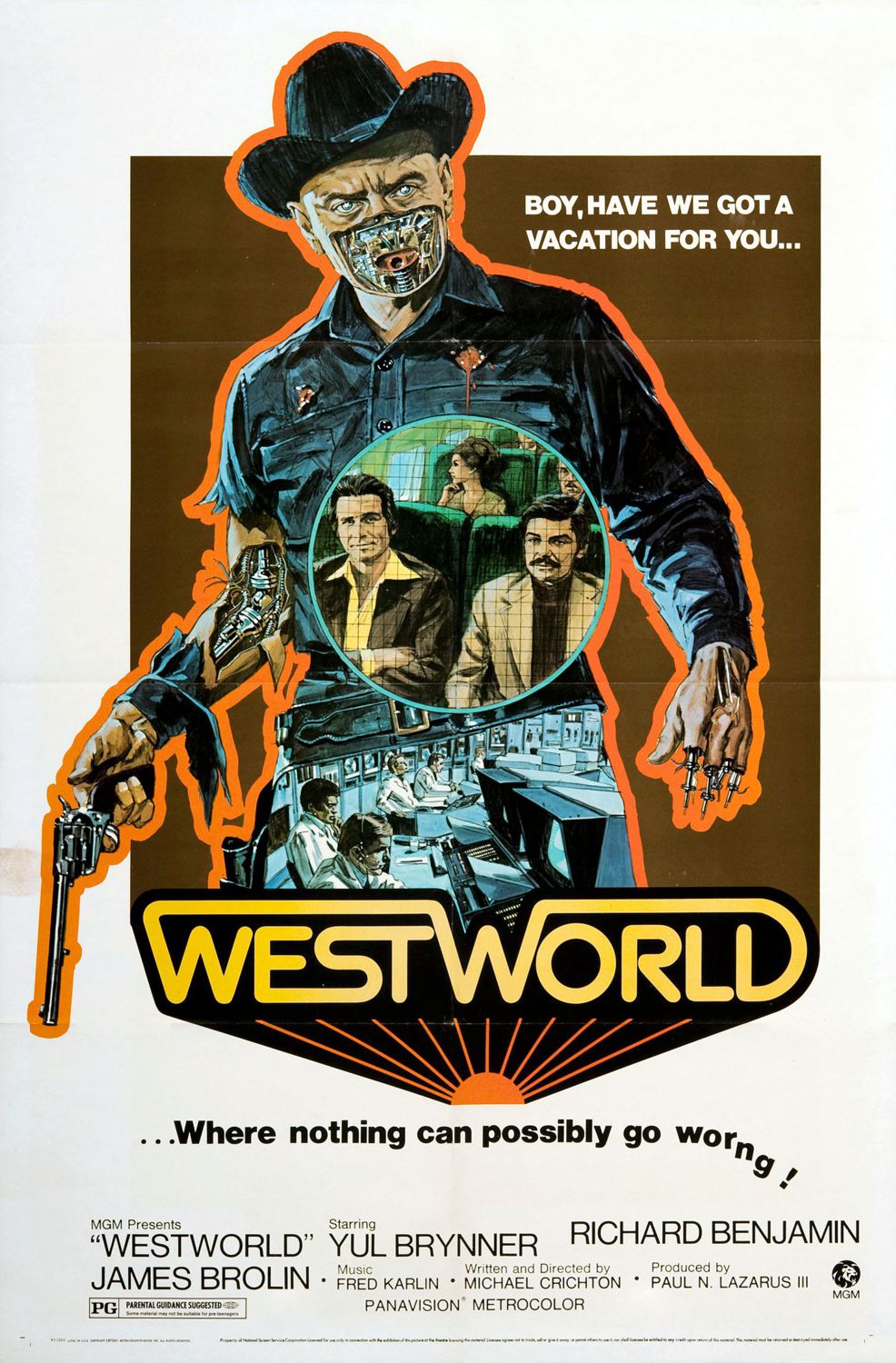 Αποτέλεσμα εικόνας για westworld 1973 movie poster