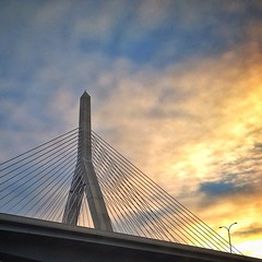 Good morning Boston - Leonard P Zakim Bunker Hill Memorial Bridge