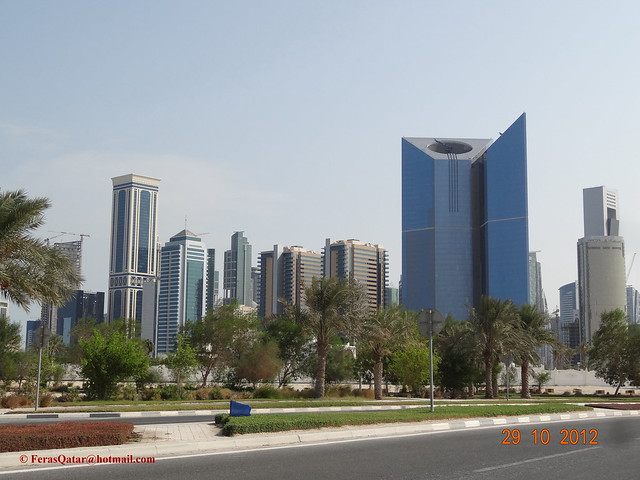 أبراج مدينة الدوحة في دولة قطر  29.10.2012