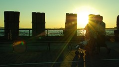 Battery Park just before sunset ..