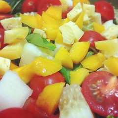 [Foto] Das saladas coloridas pro nosso jantar...