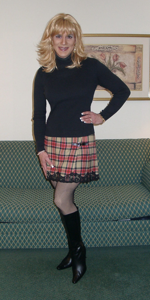 Plaid Skirt And Boots 1 Michelle Monroe Flickr