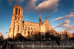 Notre Dame sunset